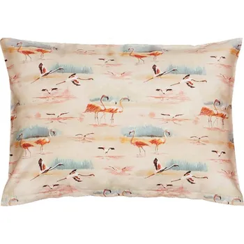 Polštář SCANquilt povlak SATÉN PLUS flamingo písková 50 x 70 cm
