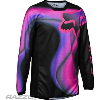 Moto oblečení Dětský dres na motokros FOX Youth Girls 180 Jersey Toxsyk Black Pink 2023 KM