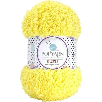 Příze POPYARN Příze Kuzu B06 - žlutá, 100g 100m