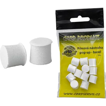 Umělá nástraha Carp Servis Václavík Pěnová nástraha BAREL - 12 mm/bílá