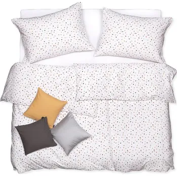 Povlečení SCANquilt povlečení KLASIK trio mini bílobarevná 140 x 200/70 x 90 cm