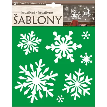 Anděl Přerov Kreativní šablony 18 x 23 cm vločky