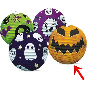 Party dekorace Lampión koule 25 cm H2 - Dýně