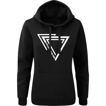 Dámská mikina DNBMARKET.CZ Dámská mikina s kapucí |D&B + NEURO| TriangleBroken Velikost: L, Barva: Černá - Design 1