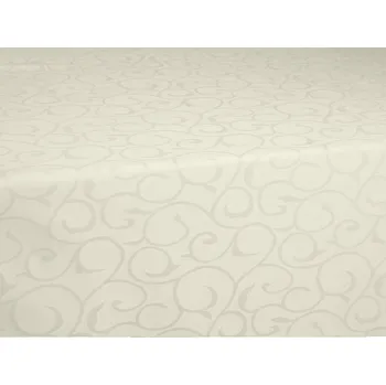 Bytový textil SCANquilt ubrus SPIRAL krémová 140 x 180 cm
