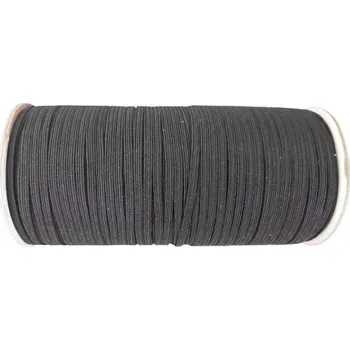 Textilní guma Prádlová guma 3 mm - černá