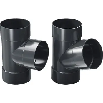 okap Odbočka 67° pro okapový svod PRECIT Ø 63/63 mm plastová antracit