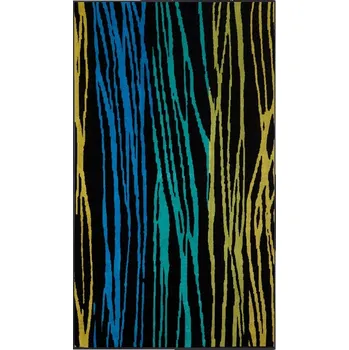 Osuška SCANquilt plážová osuška VELUR vlny modrozelená 90 x 160 cm