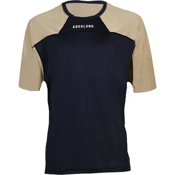 Rashguard Pánské tričko Aqualung RASHGUARD LOOSE FIT, béžová/černá Velikost: XXL CL27201962XL