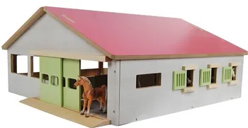 Dřevěná hračka Kids Globe Stáj pro koně 62 x 56 x 26 cm