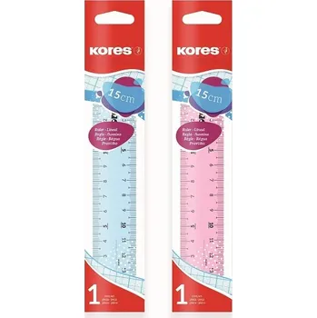 pravítka Pravítko 338022 Kores transparentní 15 cm