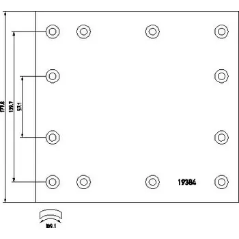 Brzdová čelist Sada brzdoveho oblozeni, bubnova brzda LUMAG 19384 00 101 10