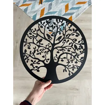 Vsepropejska Strom života 2 dekorace na zeď Rozměr (cm): 38 x 38, Dekor: Černá