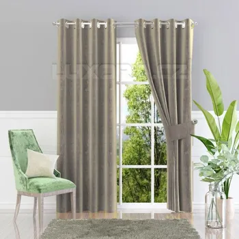 Dekorativní polštářek Závěs VELVET béžový - 40 x 40 cm