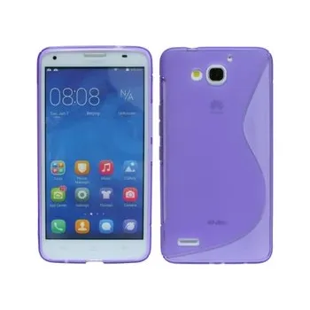 Pouzdro na mobilní telefon Silikonové pouzdro obal Huawei Ascend G750 / Honor 3X - fialové