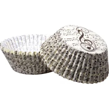 Formička Papírové košíčky muffiny a cupcakes 50ks č. Muf-214 Noty