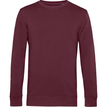 Pánské tričko B&amp;C Unisex tričko s dlouhým rukávem WU31B Burgundy M