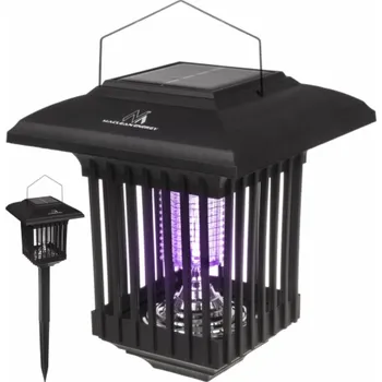 Svítilna Maclean LED solární lampa na hubení hmyzu, IP44, LED / UV, 2 * AA Ni-MH 200mAh dobíjecí baterie, 2V DC MCE448 solární