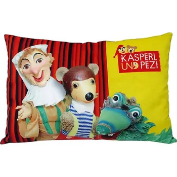 Polštář Polštář 45x30 cm, Kasperl a Pezi, divadlo