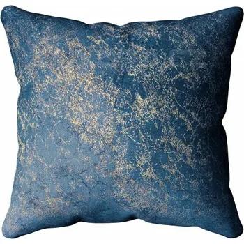 Dekorativní polštářek Závěs VELVET modrý - 40 x 40 cm