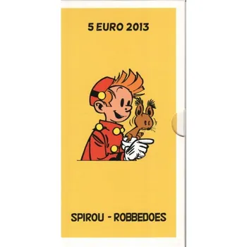 Sběratelství Stříbrná pamětní mince Spirou - Robbedoes, Proof, rok 2013
