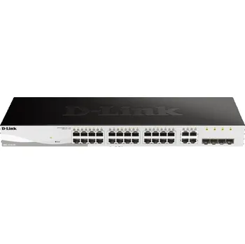 Switch D-Link DGS-1210-28 28-port Gigabit Smart+ Switch, 24x GbE, 4x RJ45/SFP, fanless
