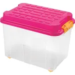 Plastový úložný box s víkem HEIDRUN Kubrik 75l