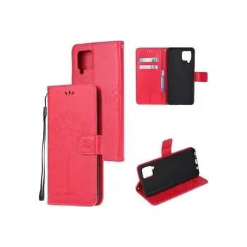 Pouzdro na mobilní telefon Knížkové pouzdro Galaxy A22 / M22 - strom červený