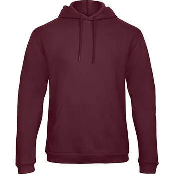 Dámská mikina B&C Unisex mikina přes hlavu WUI24 Burgundy XL