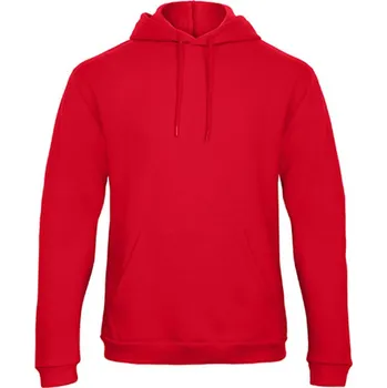 Dámská mikina B&C Unisex mikina přes hlavu WUI24 Red XXL