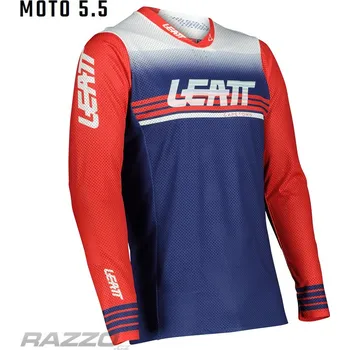 cyklistický dres Pánský MX dres LEATT Moto 5.5 UltraWeld Jersey Royal 2022 XXL