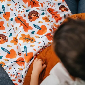 Dětská deka Lily is sailing Deka Podzim medový velvet Velikost: 0-3 let: 70 x 90 cm