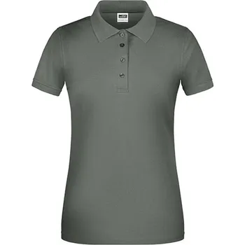 Dámské tričko James&Nicholson Dámská polokošile JN873 Dark Grey (Solid) 4XL