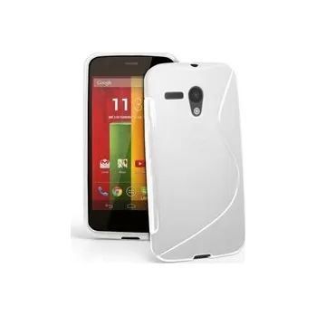 Pouzdro na mobilní telefon Silikonový obal Motorola MOTO G - bílý