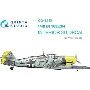 Plastikový model 1/48 Bf 109E-3/4 3D-Printed & col.Interior (WINGSY