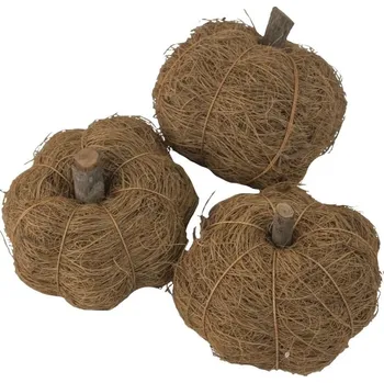 Dekorace - Coir Pumpkin 6 cm - 3 ks