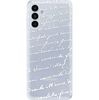 Pouzdro na mobilní telefon Odolné silikonové pouzdro iSaprio - Handwriting 01 - white - Samsung Galaxy A13 5G