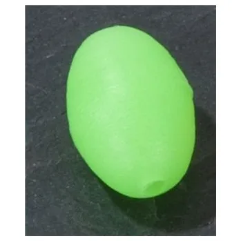 10ks - Oválky Aquantic Glow Beads 8x12mm Zelená