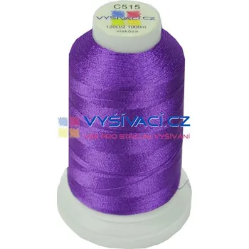 Nit vyšívací nit fialová C515 návin 1000m viskóza nitě - počet kusů: 1 kón návin 1000m 36,30 Kč s DPH za kón při nákupu balení 10 kusů
