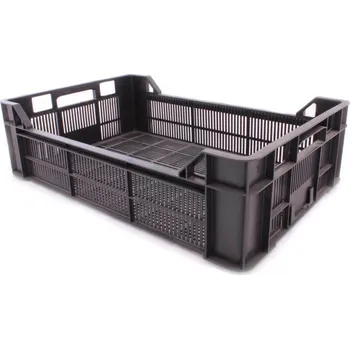 Bedna na ovoce a zeleninu 600*400*172 mm Černá