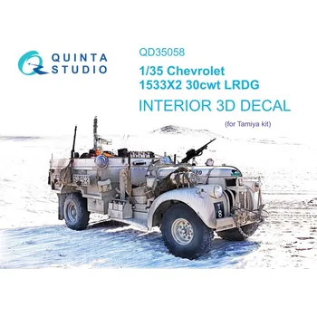 Plastikový model 1/35 Chevrolet 1533X2 30cwt LRDG 3D-Printed & col.