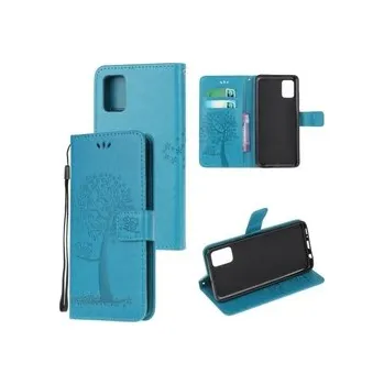 Pouzdro na mobilní telefon Knížkové pouzdro Galaxy A03s - strom modrý