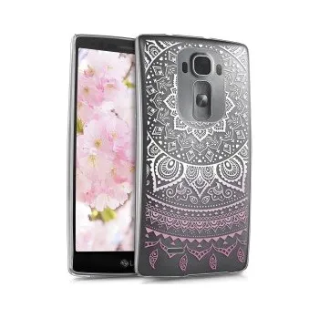 Telefonní příslušenství Průhledné pouzdro s designem indické slunce pro LG G Flex 2 - růžová