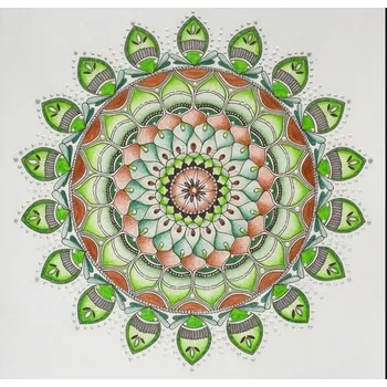Mandala Uzemnění- papírové přání 15cmx15cm