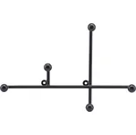 House Doctor Černý kovový nástěnný věšák Prea