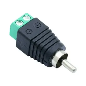 Elektrický konektor Konektor RCA CINCH vidlice samec se svorkovnicí