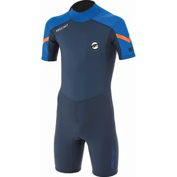 Neoprenové oblečení neopren PROLIMIT Grommet Shorty 2/2 black/blue/orange velikost neoprenů a trapézů 176/16/XXL