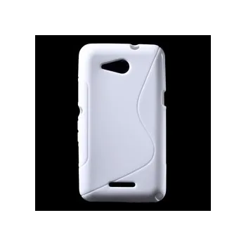 Pouzdro na mobilní telefon Silikonový obal Sony Xperia E4g (E2003) - bílý