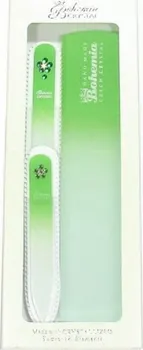 Bohemia Crystal Glass Swarovski dárková sada skleněných pilníků světle zelená