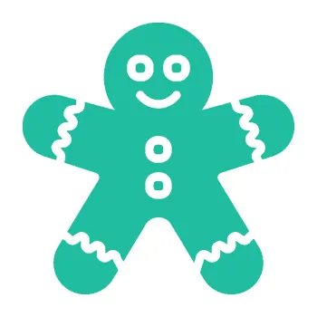 Samolepící dekorace Perníček 001 (25 - tyrkysová) SAMOLEPKA NA AUTO, NÁLEPKA, FÓLIE, POLEP, TUNING, VLASTNÍ TEXT, TISK, AUTOSAMOLEPKY.cz, POLEPY, OBRÁZEK, LOGO, 3D STICKERS